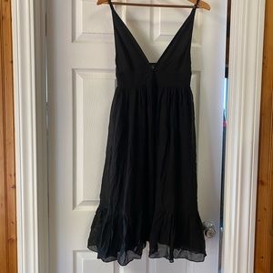 J Crew Black 100% Silk dress